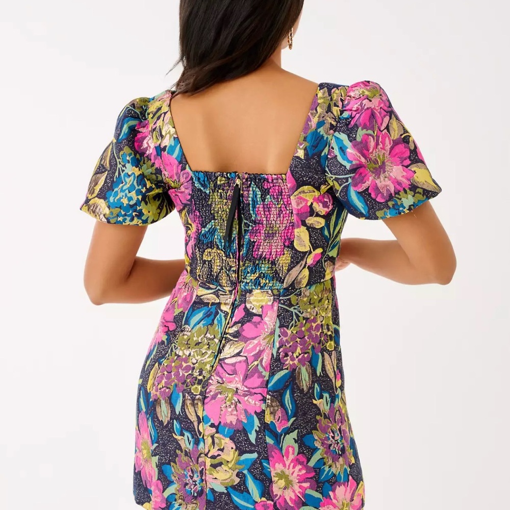 🆕 Lilly Pulitzer BOOKER SKIRTED ROMPER in “Canopy Blooms” MSRP $248 NWT sz 14 - Picture 5 of 6